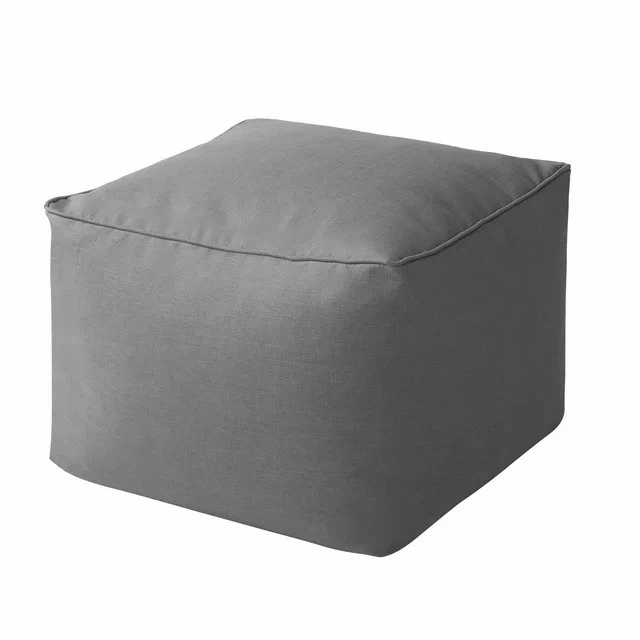 Sarung Sofa Beg Kacang Persegi Kelabu